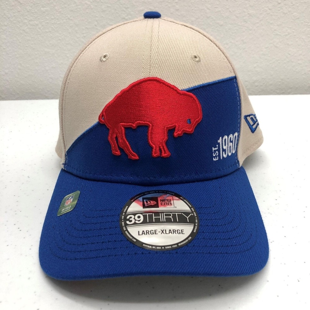 Buffalo Bills Hat Cap Fitted Mens Large XL Blue NFL Football 39THIRTY New Era